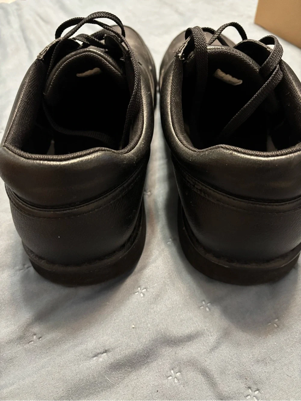 Rockport Men’s Black Leather Lace-Up Sneakers - Low-Top Casual